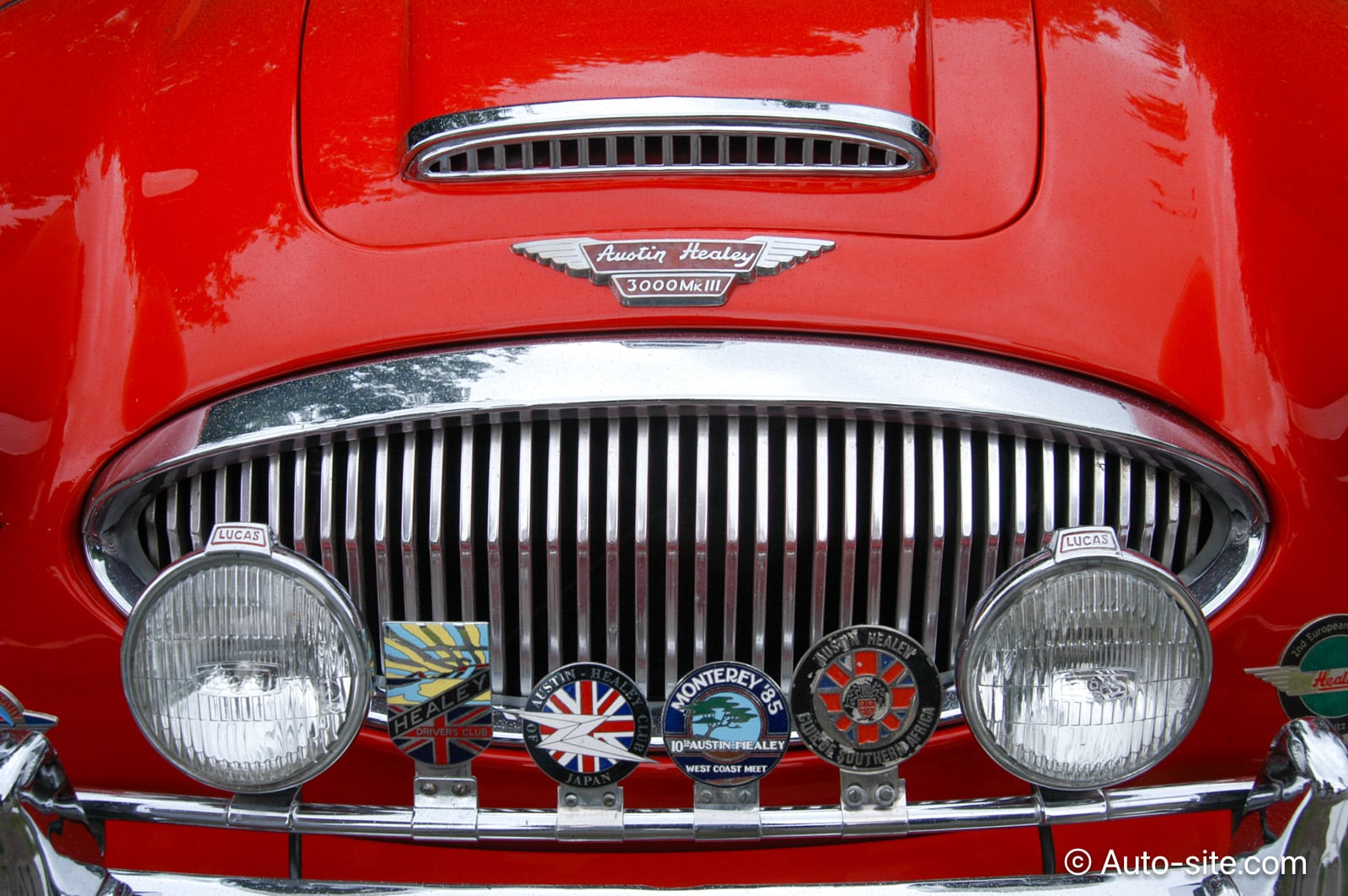 austin healey 3000 mkiii red grill