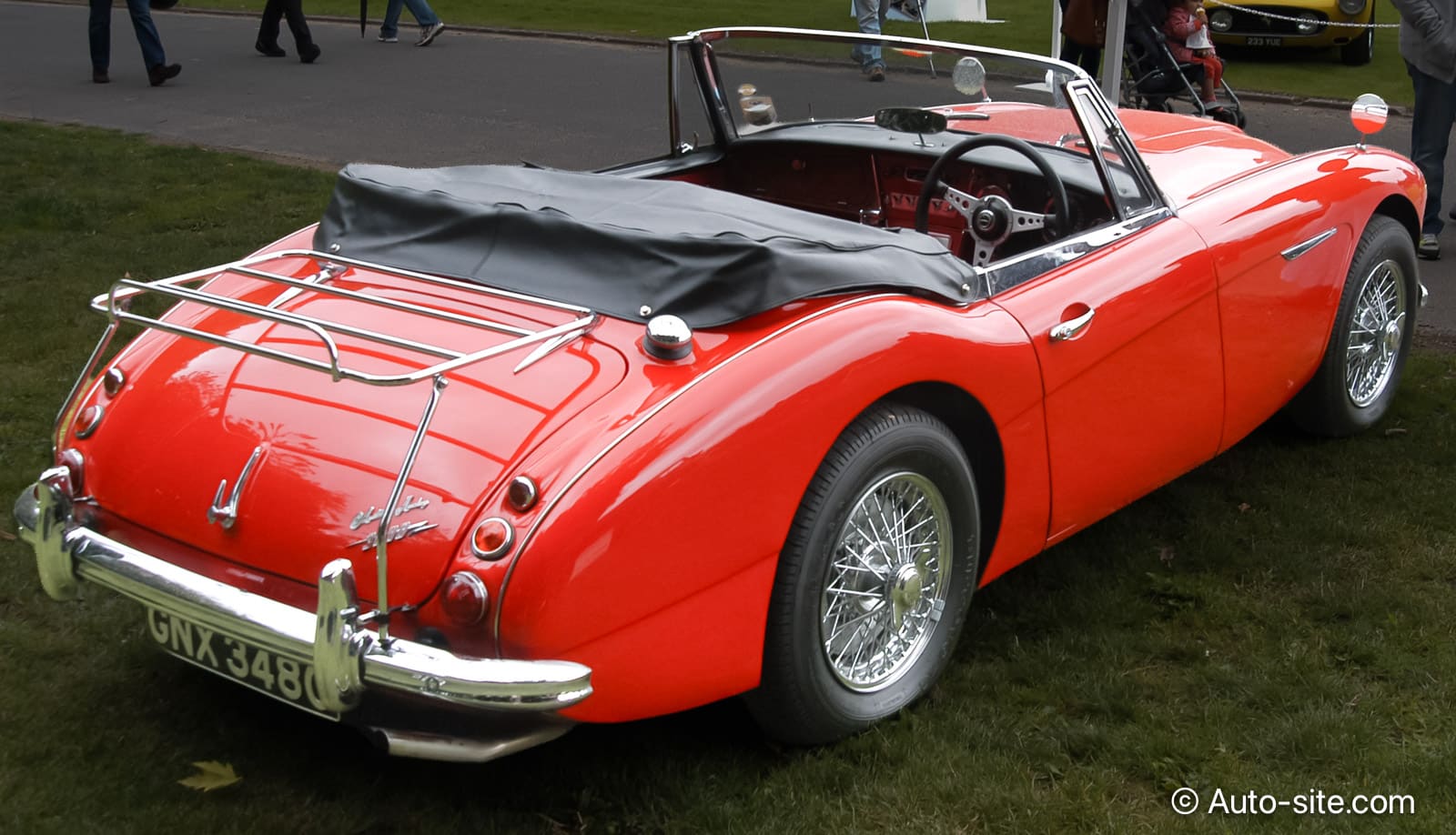 austin healey 3000 mkiii red rear right