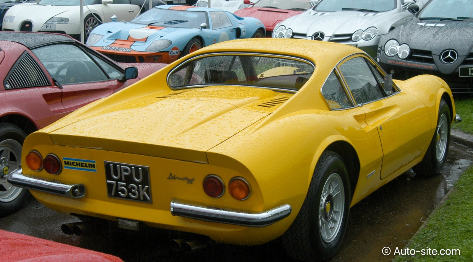 Ferrari Gallery ferrari dino 246 gt coupe 1972 yellow upu753k rear right
