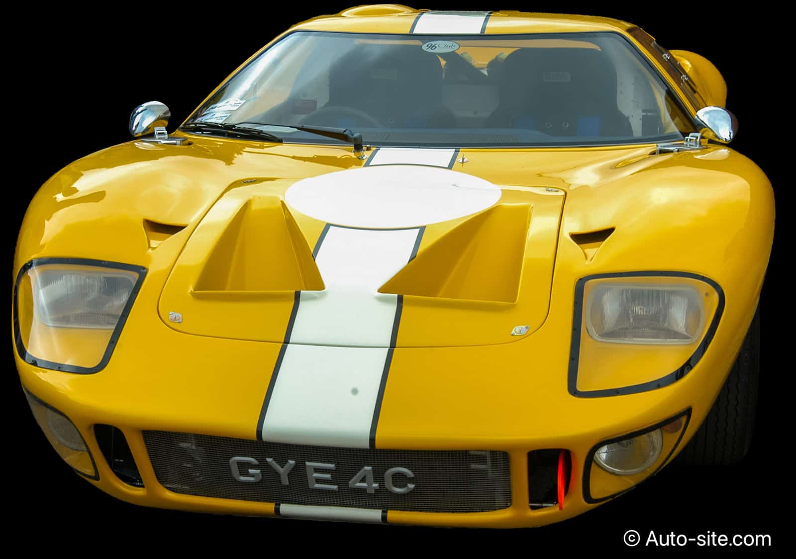 ford gt40 replica 1997 rml gye4c yellow front