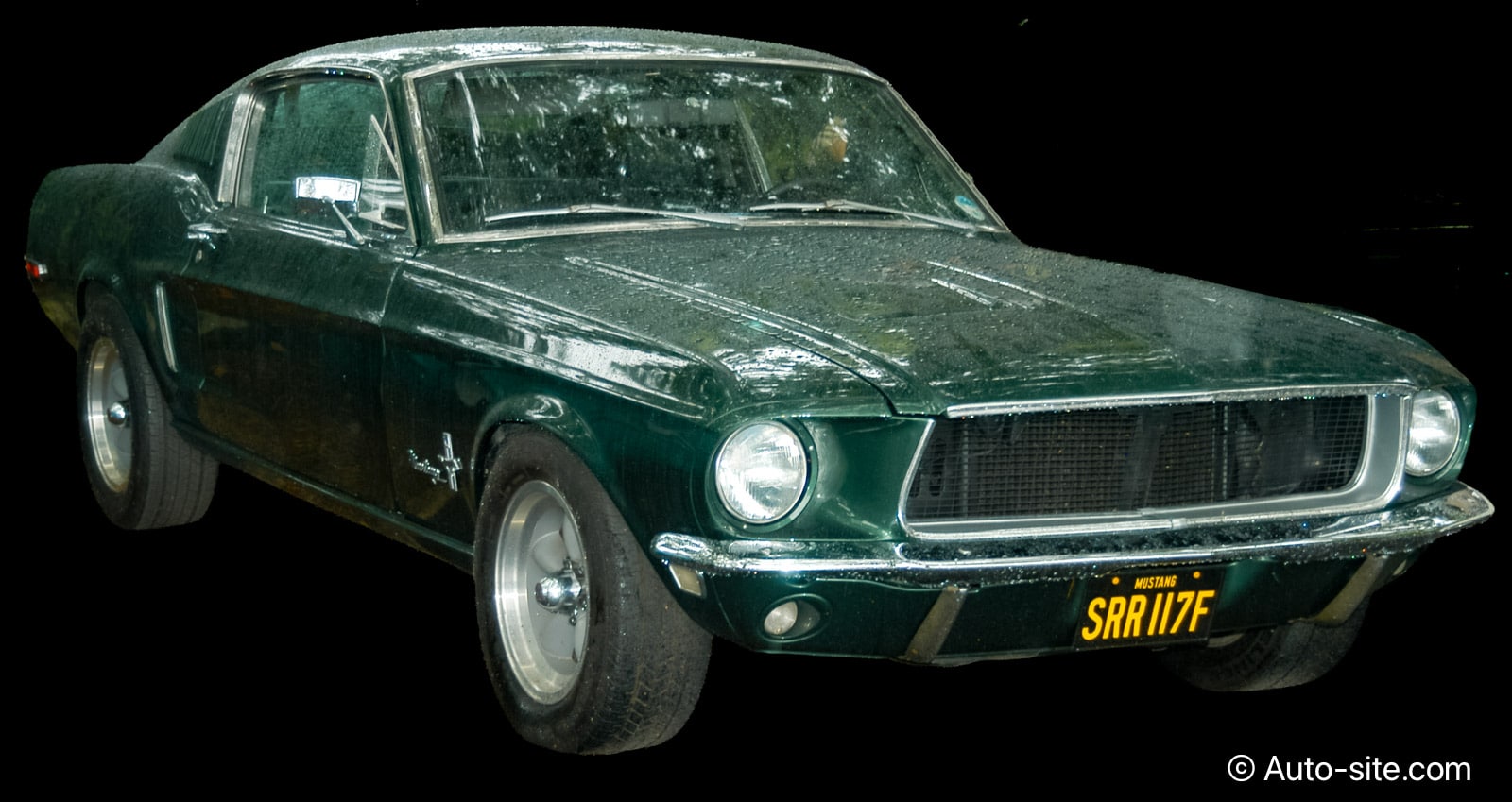 ford mustang bullitt replica green front right