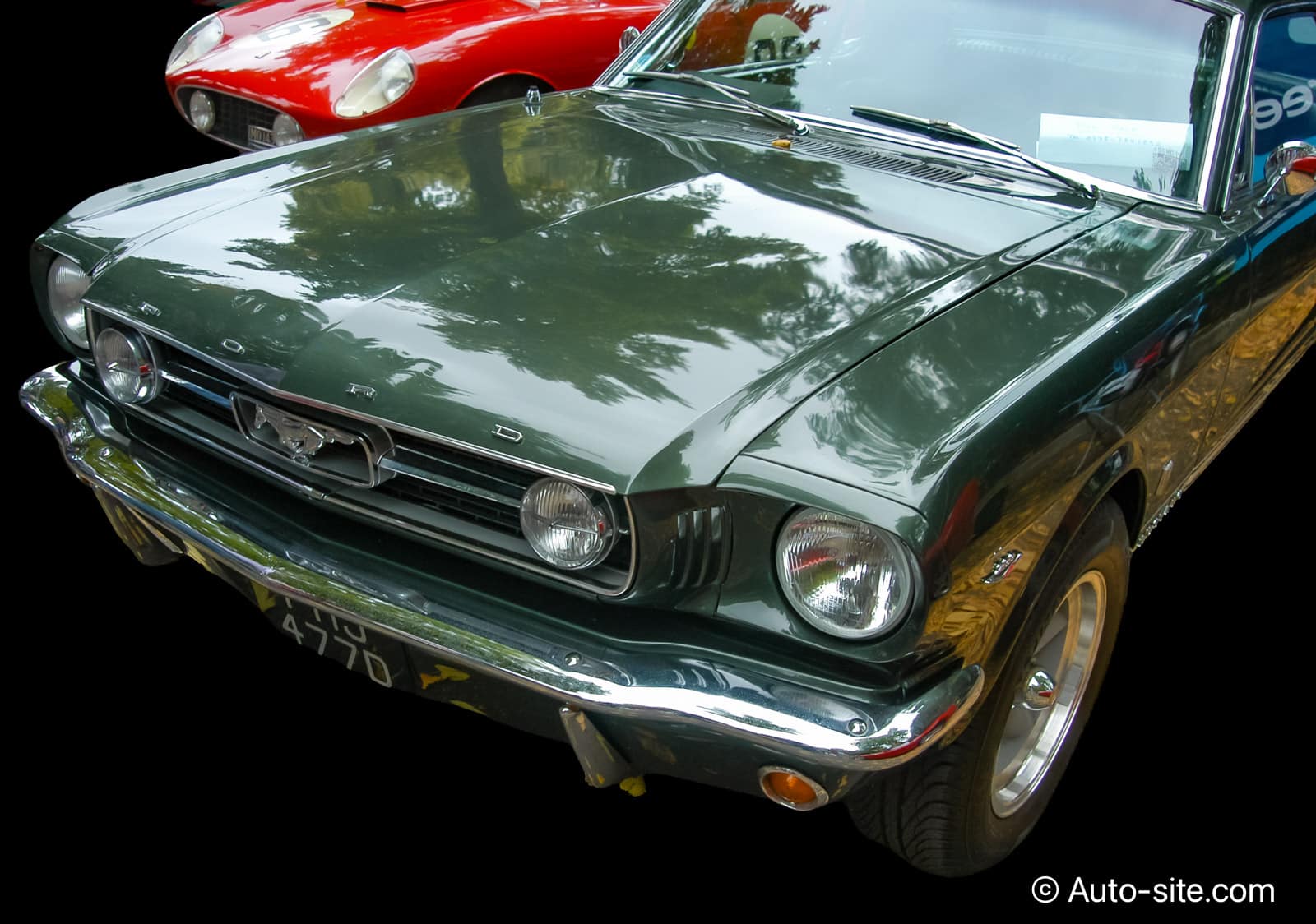 ford mustang gt 1966 fhj477d green front left