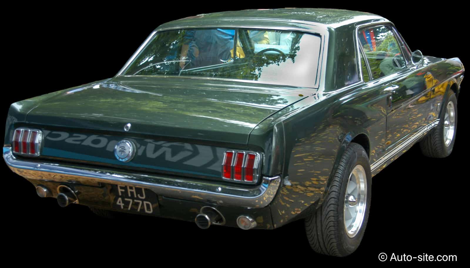 ford mustang gt 1966 fhj477d green rear right