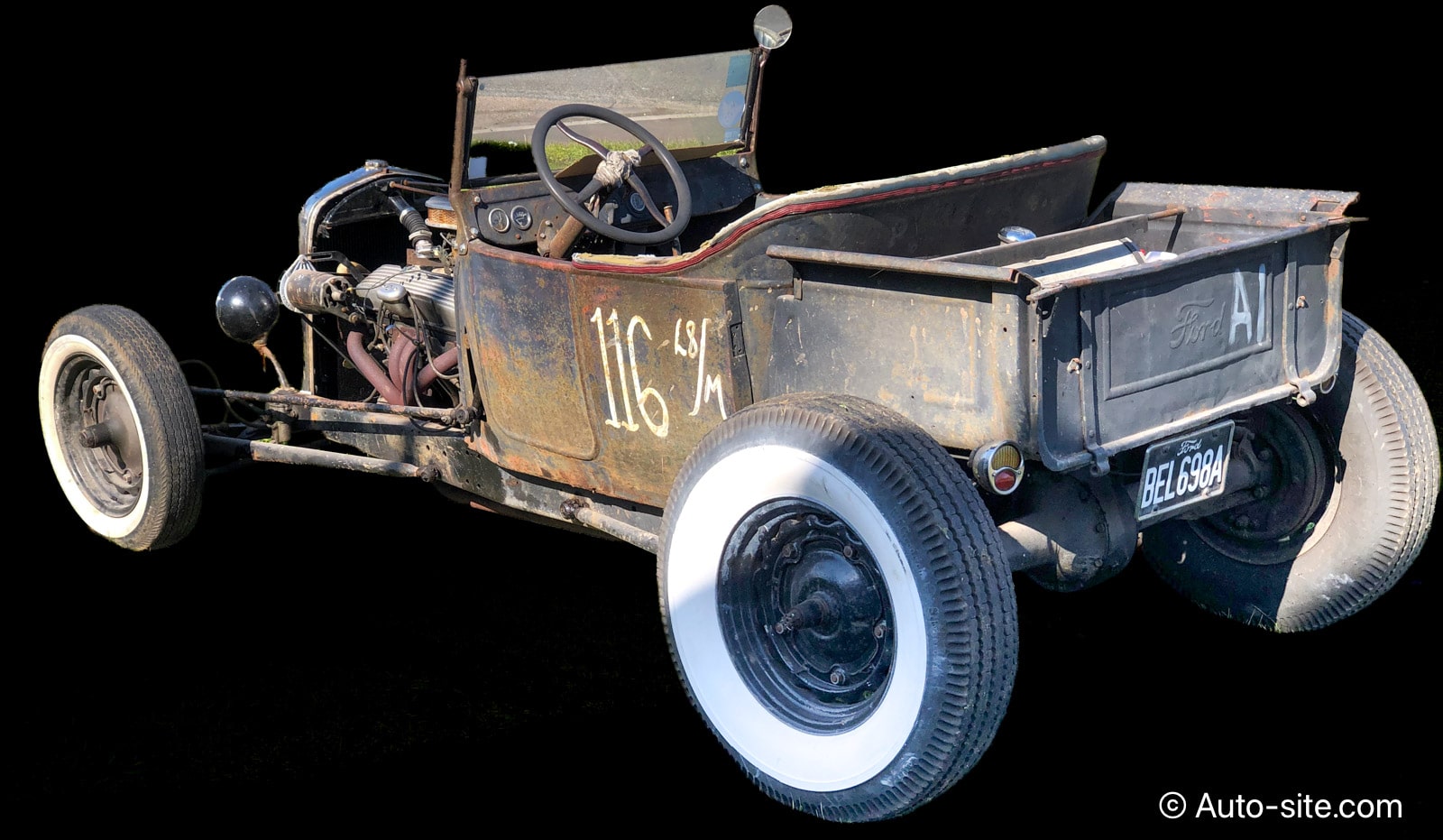 ford vintage hot rod bel698a rear left side