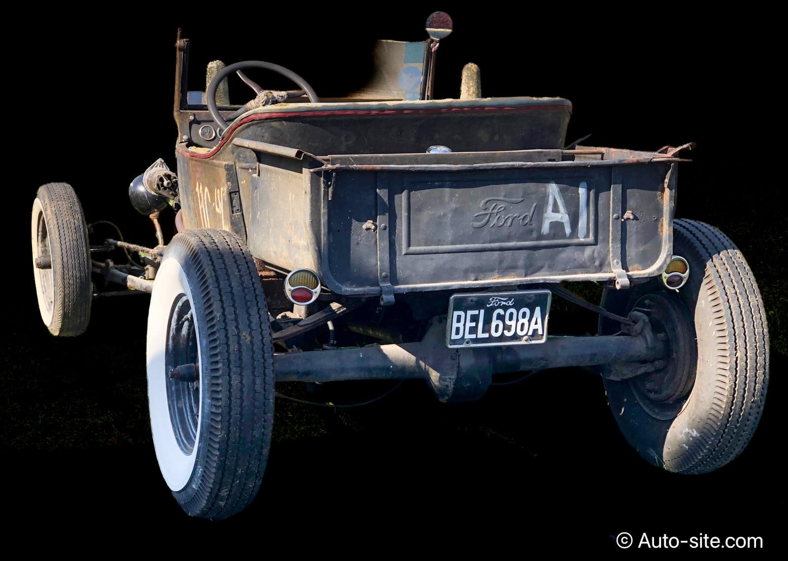 ford vintage hot rod bel698a rear left