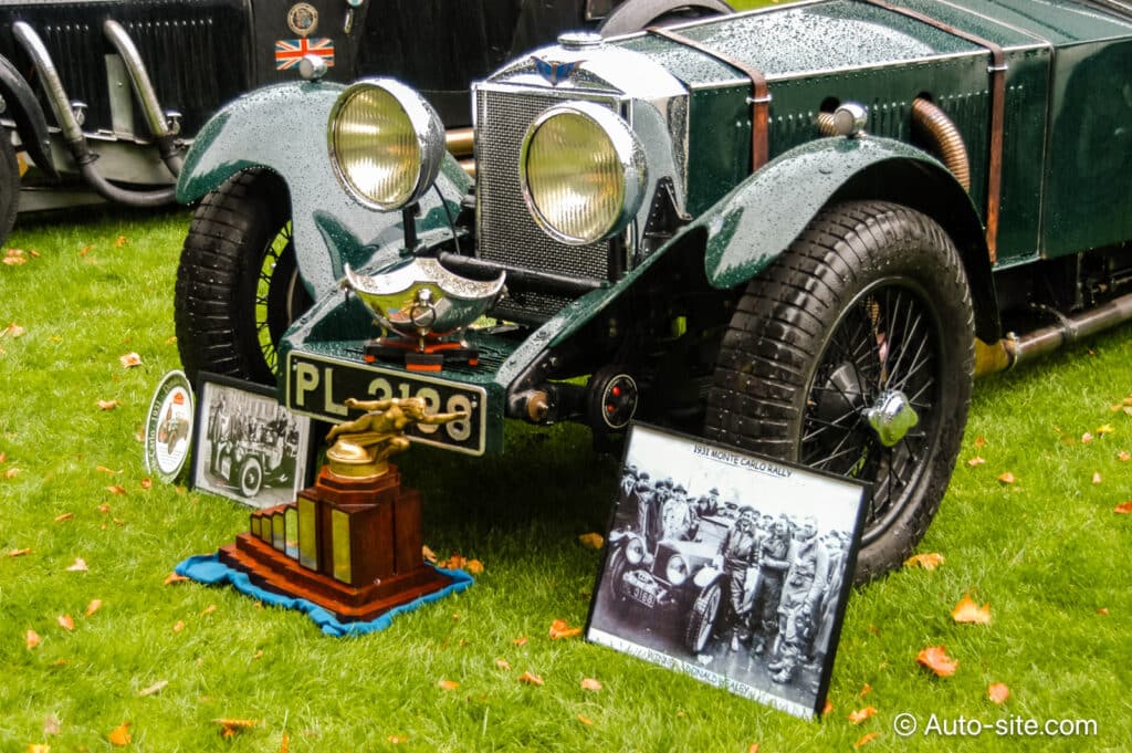 invicta 4 5 litre s type low chassis 1931 pl3188 monte carlo rally winner donald healey front left with trophys