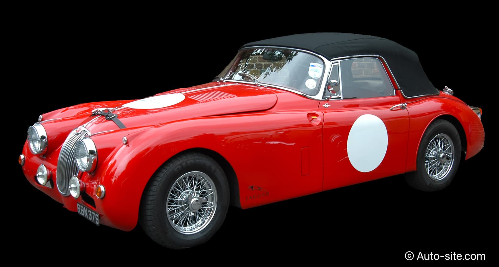 jaguar xk150 3 8s roadster 1960 rbn376 red front left side 2